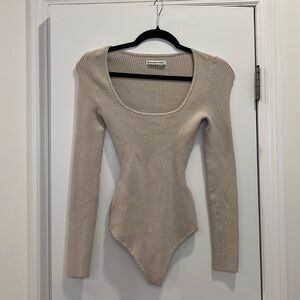 Abercrombie & Fitch Knit Long Sleeve Bodysuit
